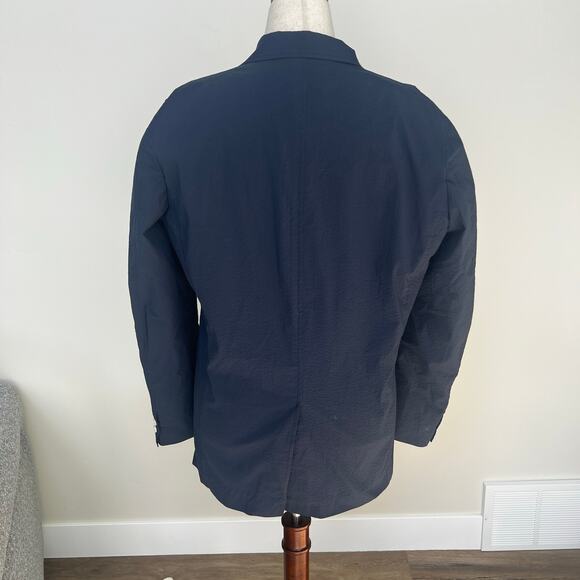BEAMS Men's Double Breasted Blazer Size XL In Navy - Picture 2 of 6